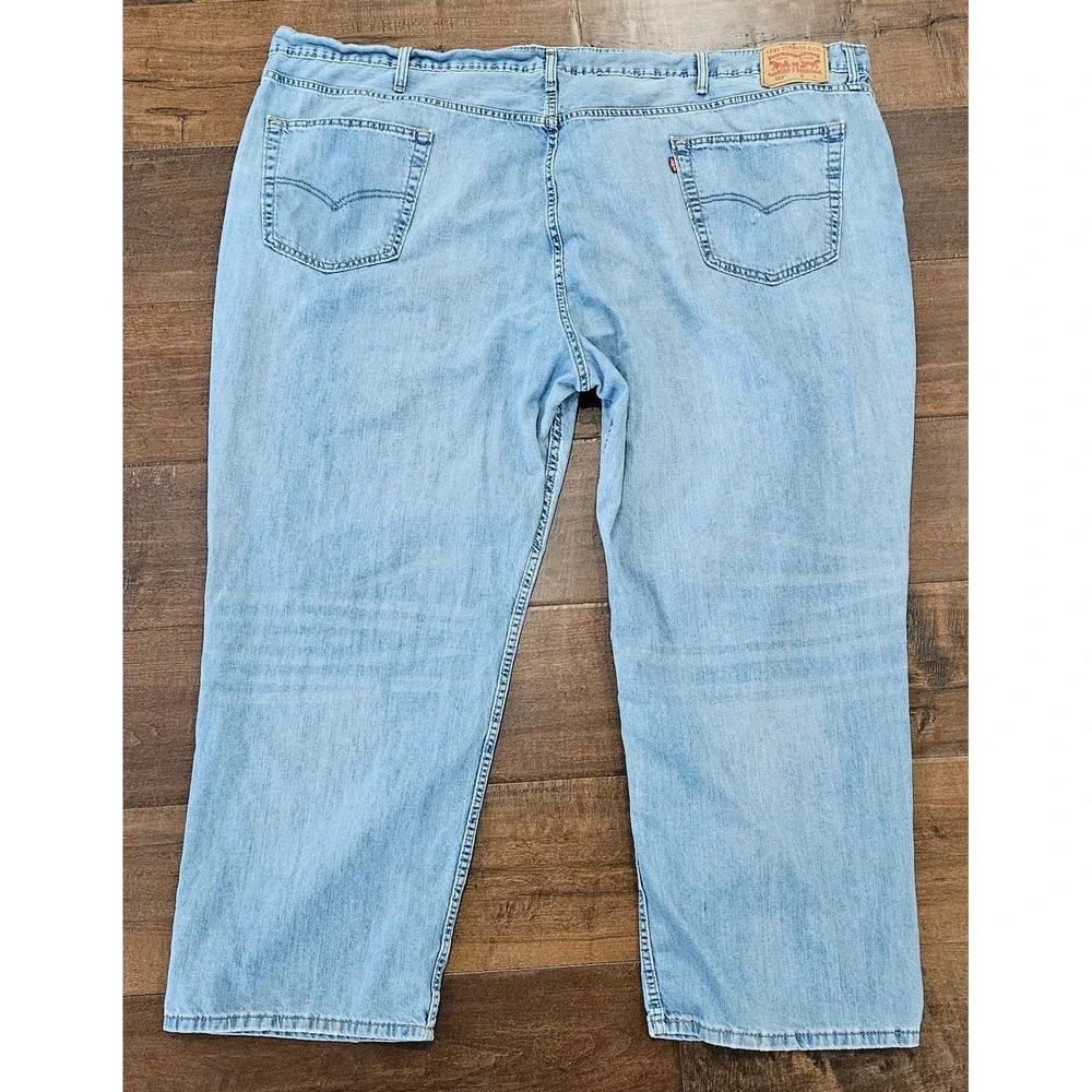 Y2K Levis 559 Relaxed Straight Mens Jeans Light Wash Denim Blue 58x32